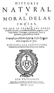Historia natural y moral de las Indias