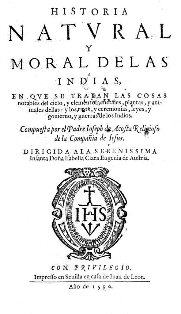 Historia natural y moral de las Indias