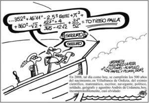 Andrés de Urdaneta homenajeado por Forges (Antonio Fraguas)
