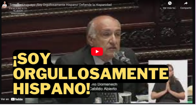 Senador Uruguayo orgullosamente Hispano que aboga por la Union Hispana de todos los paises.