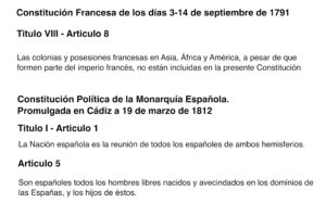 Texto comparativo de la constitucion francesa y española de los siglos XVIII-XIX