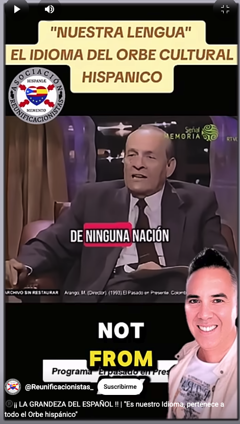 El Espanyol es La Lengua De todos, de La Unidad Hispanica