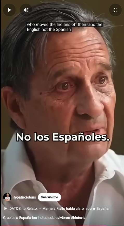 Los ingleses y no los españoles son los que echaron a los indios de sus tierras.