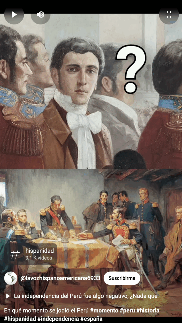 Perú se fastidio en el momento de la independencia.