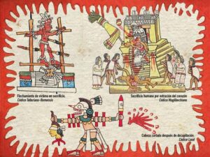 Codices mexicas mostrando rituales